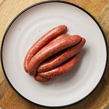 Cracked Pepper Worcestershire Beef Sausages - Thin - 500g