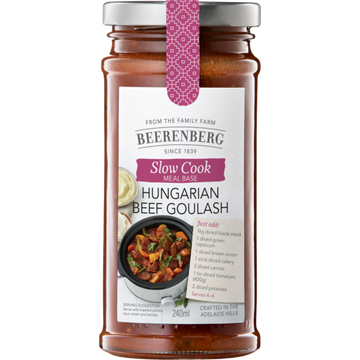 Beerenberg Hungarian Beef Goulash Slow Cook Meal Base, 240 ml